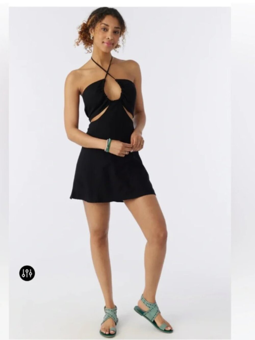 ⚽️🏆3DAYSALE🏆⚽️NWT O’Neill Lila Mini Dress Medium Black